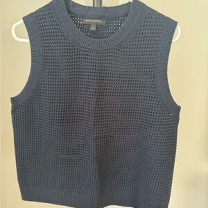 Banana Republic Sleeveless Knit Sweater Vest – Navy Blue – Size L